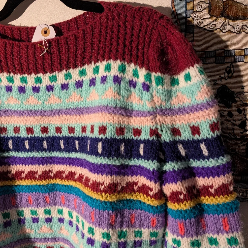 Handmade Patterned Sweater - Picture 2 of 3